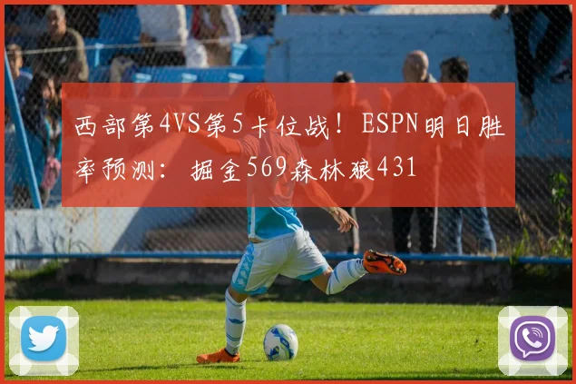 西部第4VS第5卡位战！ESPN明日胜率预测：掘金569森林狼431
